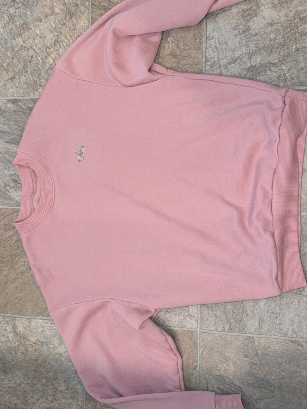 ALO Yoga Dusty Rose Crewneck Sweatshirt